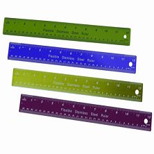 Aluminium stainless steel rulers